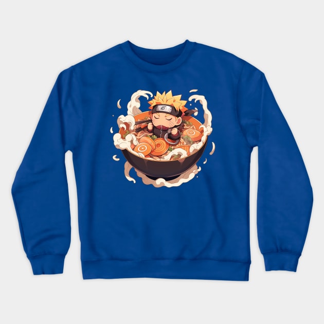 anime ramen Crewneck Sweatshirt by weirdesigns